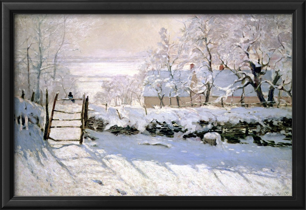 The Magpie, 1869-Claude Monet Painting